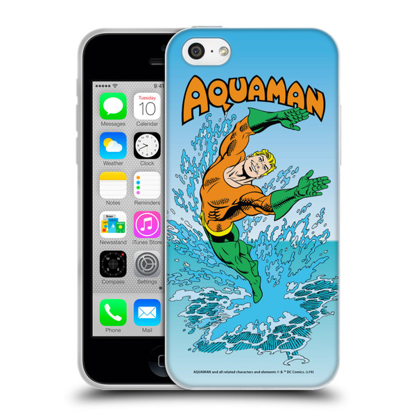 Aquaman DC Comics Fast Fashion Splash Soft Gel Case for Apple iPhone 5c