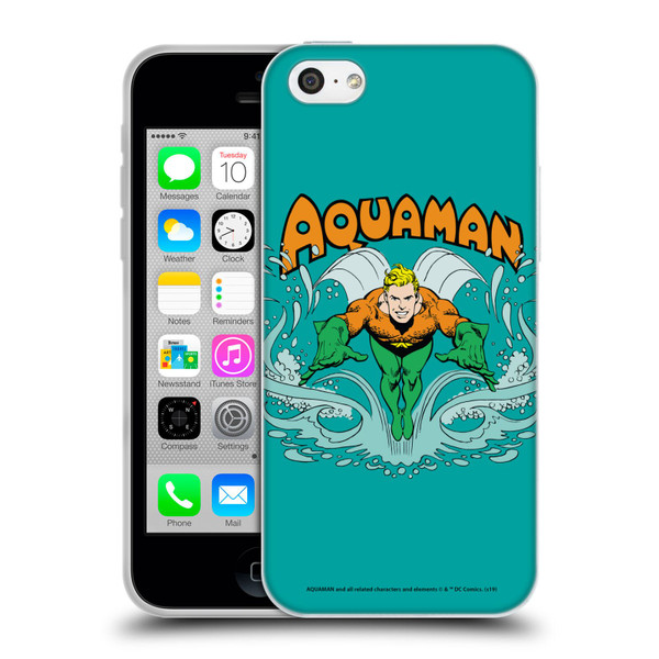 Aquaman DC Comics Fast Fashion Swim Soft Gel Case for Apple iPhone 5c