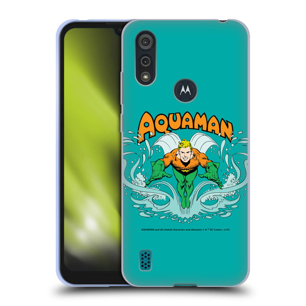 Aquaman DC Comics Fast Fashion Swim Soft Gel Case for Motorola Moto E6s (2020)