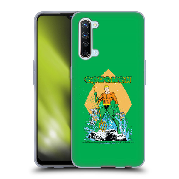 Aquaman DC Comics Fast Fashion Trident Soft Gel Case for OPPO Find X2 Lite 5G