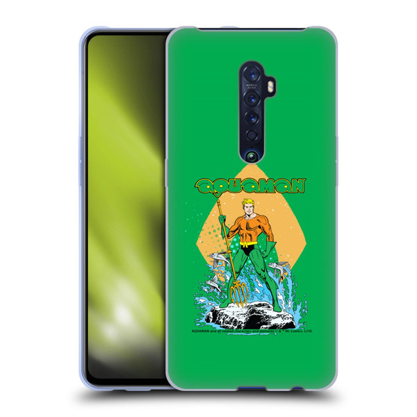 Aquaman DC Comics Fast Fashion Trident Soft Gel Case for OPPO Reno 2