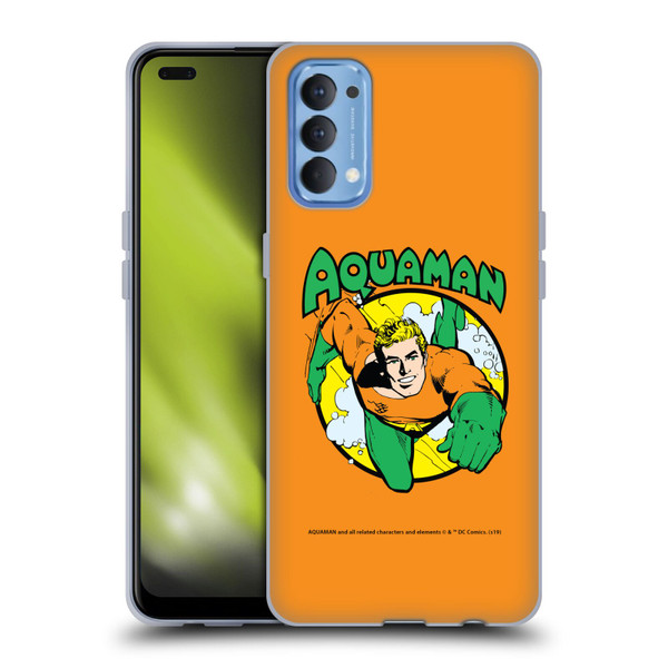 Aquaman DC Comics Fast Fashion Swim 2 Soft Gel Case for OPPO Reno 4 5G