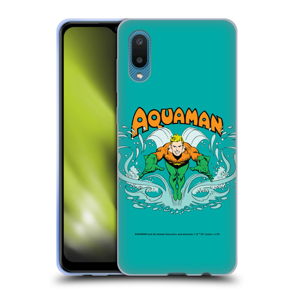 Aquaman DC Comics Fast Fashion Swim Soft Gel Case for Samsung Galaxy A02/M02 (2021)