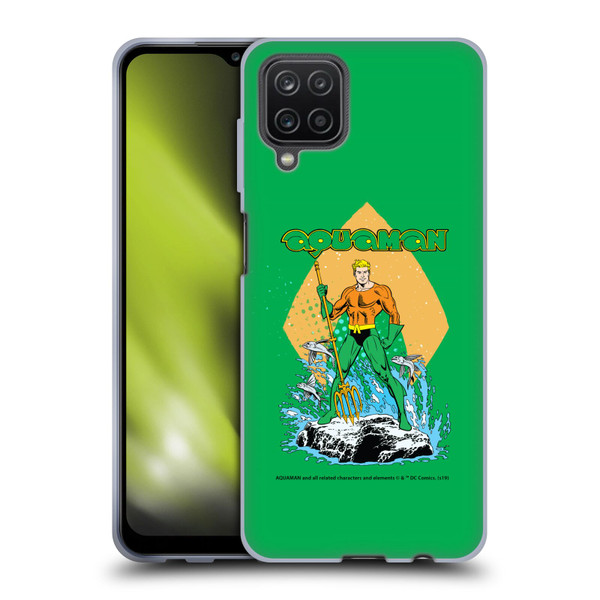 Aquaman DC Comics Fast Fashion Trident Soft Gel Case for Samsung Galaxy A12 (2020)