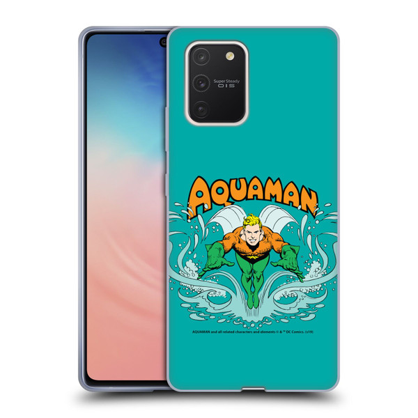 Aquaman DC Comics Fast Fashion Swim Soft Gel Case for Samsung Galaxy S10 Lite