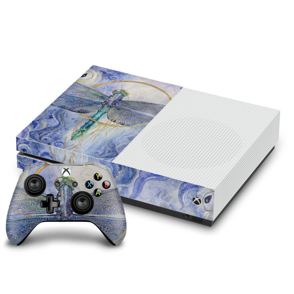 Stephanie Law Art Mix Dragonfly Vinyl Sticker Skin Decal Cover for Microsoft One S Console & Controller