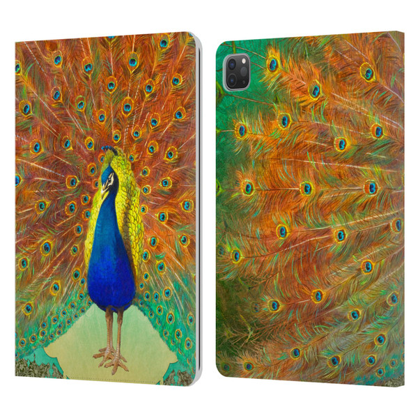 Duirwaigh Animals Peacock Leather Book Wallet Case Cover For Apple iPad Pro 11 2020 / 2021 / 2022