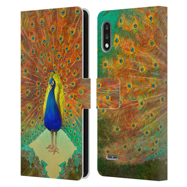 Duirwaigh Animals Peacock Leather Book Wallet Case Cover For LG K22