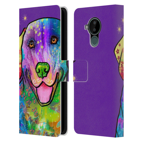 Duirwaigh Animals Golden Retriever Dog Leather Book Wallet Case Cover For Nokia C30