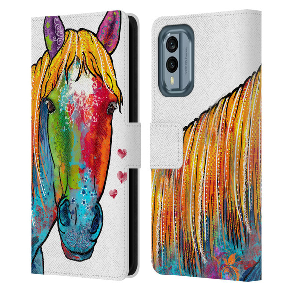 Duirwaigh Animals Horse Leather Book Wallet Case Cover For Nokia X30