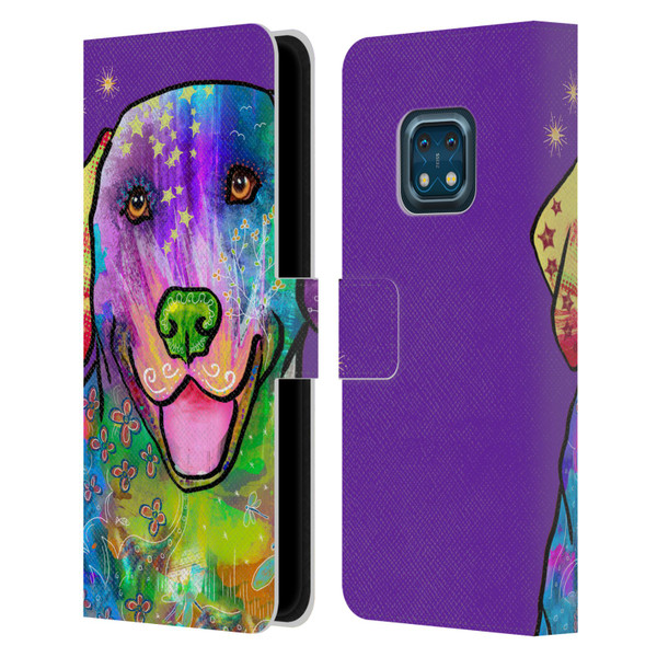 Duirwaigh Animals Golden Retriever Dog Leather Book Wallet Case Cover For Nokia XR20