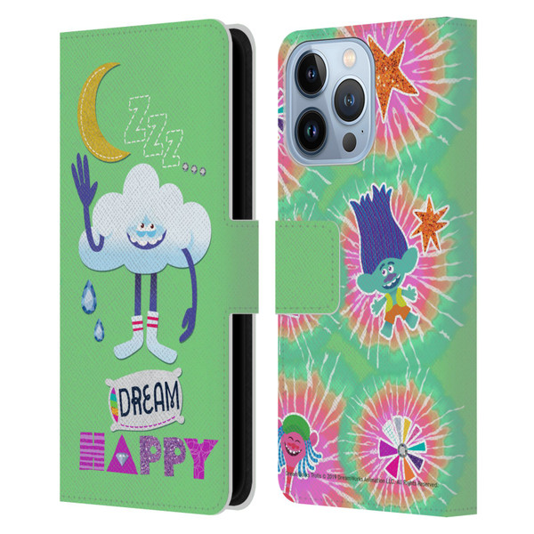 Trolls Graphics Dream Happy Cloud Leather Book Wallet Case Cover For Apple iPhone 13 Pro