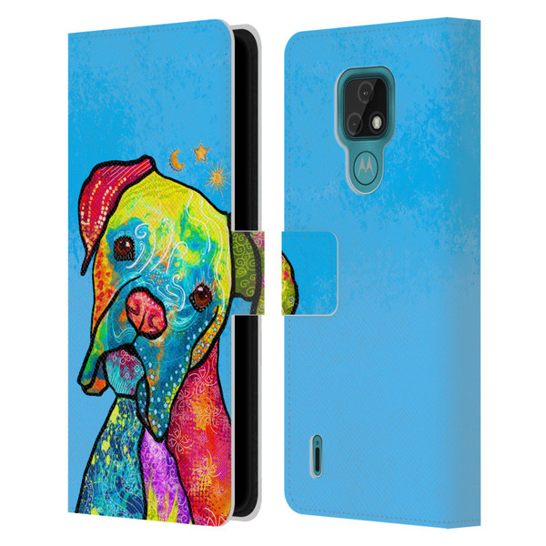 Duirwaigh Animals Boxer Dog Leather Book Wallet Case Cover For Motorola Moto E7