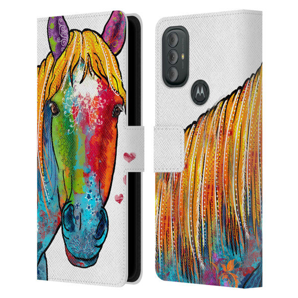 Duirwaigh Animals Horse Leather Book Wallet Case Cover For Motorola Moto G10 / Moto G20 / Moto G30