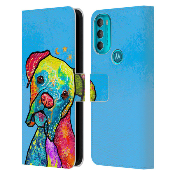 Duirwaigh Animals Boxer Dog Leather Book Wallet Case Cover For Motorola Moto G71 5G