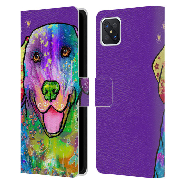 Duirwaigh Animals Golden Retriever Dog Leather Book Wallet Case Cover For OPPO Reno4 Z 5G