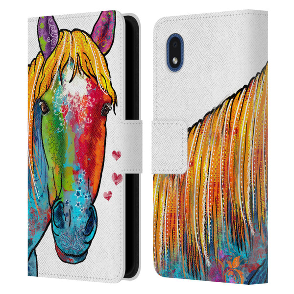 Duirwaigh Animals Horse Leather Book Wallet Case Cover For Samsung Galaxy A01 Core (2020)