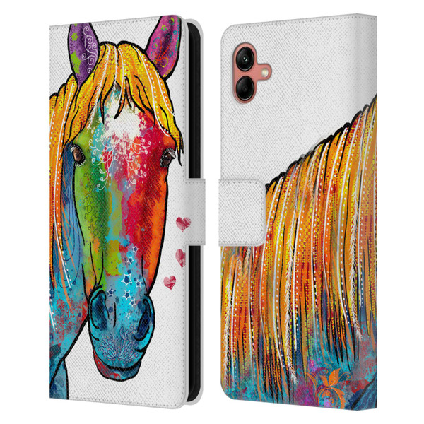 Duirwaigh Animals Horse Leather Book Wallet Case Cover For Samsung Galaxy A04 (2022)