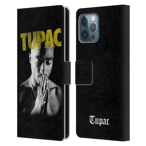Tupac Shakur Key Art Golden Leather Book Wallet Case Cover For Apple iPhone 12 Pro Max