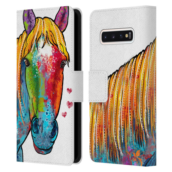 Duirwaigh Animals Horse Leather Book Wallet Case Cover For Samsung Galaxy S10