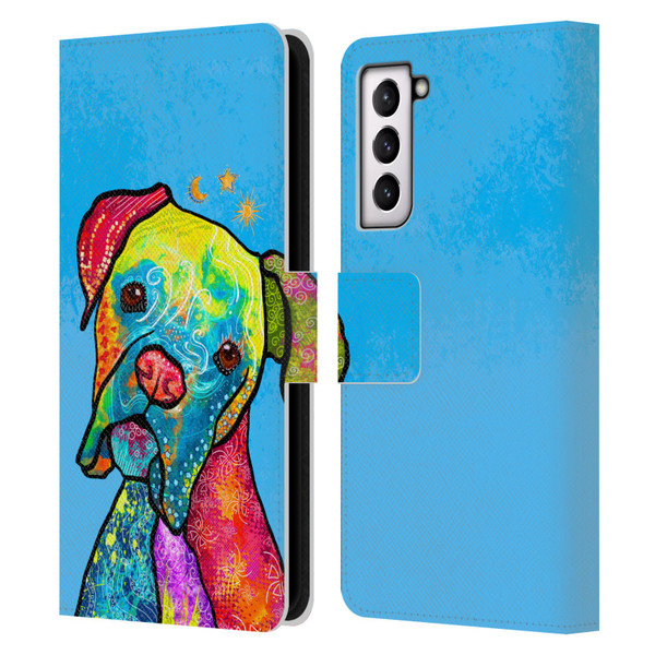 Duirwaigh Animals Boxer Dog Leather Book Wallet Case Cover For Samsung Galaxy S21 5G