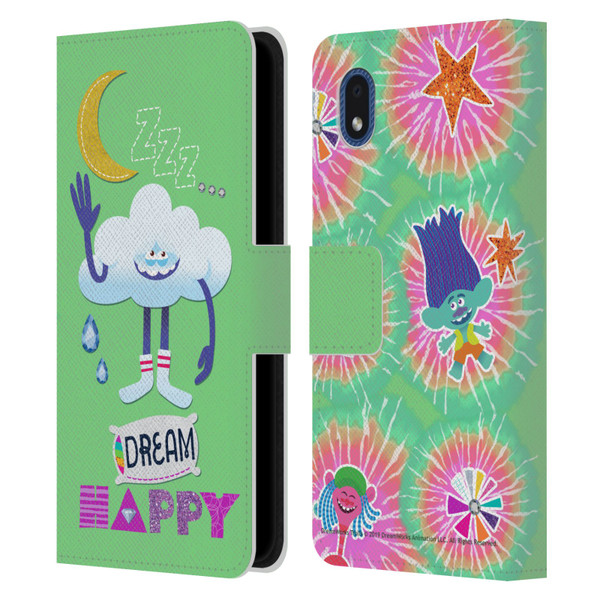 Trolls Graphics Dream Happy Cloud Leather Book Wallet Case Cover For Samsung Galaxy A01 Core (2020)