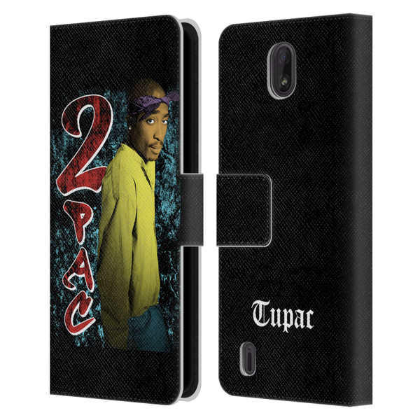 Tupac Shakur Key Art Vintage Leather Book Wallet Case Cover For Nokia C01 Plus/C1 2nd Edition