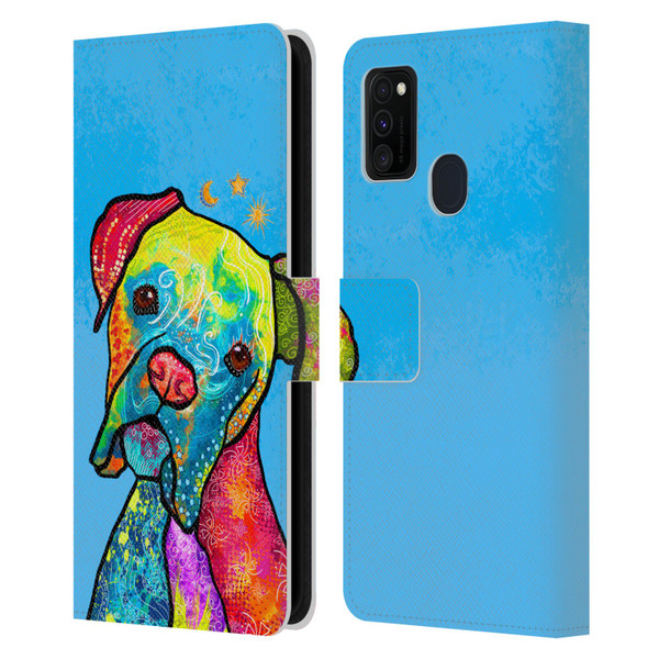 Duirwaigh Animals Boxer Dog Leather Book Wallet Case Cover For Samsung Galaxy M30s (2019)/M21 (2020)