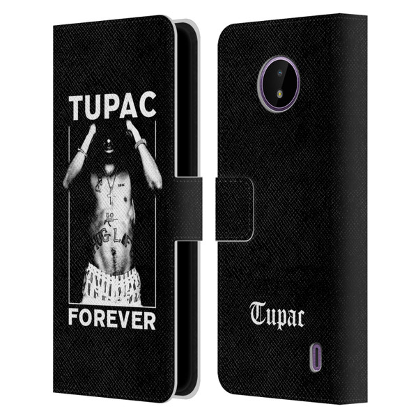 Tupac Shakur Key Art Forever Leather Book Wallet Case Cover For Nokia C10 / C20