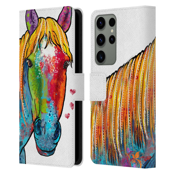 Duirwaigh Animals Horse Leather Book Wallet Case Cover For Samsung Galaxy S23 Ultra 5G