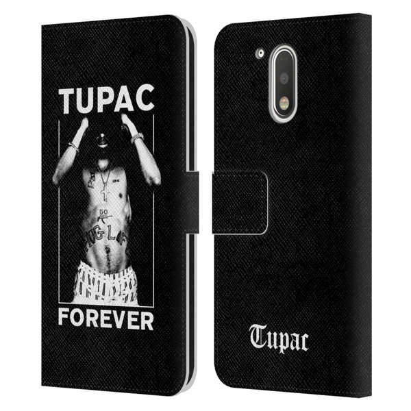 Tupac Shakur Key Art Forever Leather Book Wallet Case Cover For Motorola Moto G41