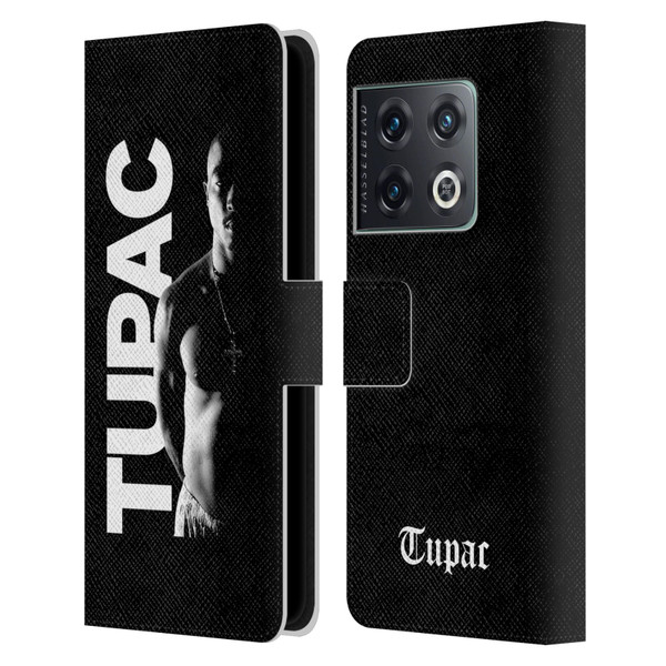 Tupac Shakur Key Art Black And White Leather Book Wallet Case Cover For OnePlus 10 Pro