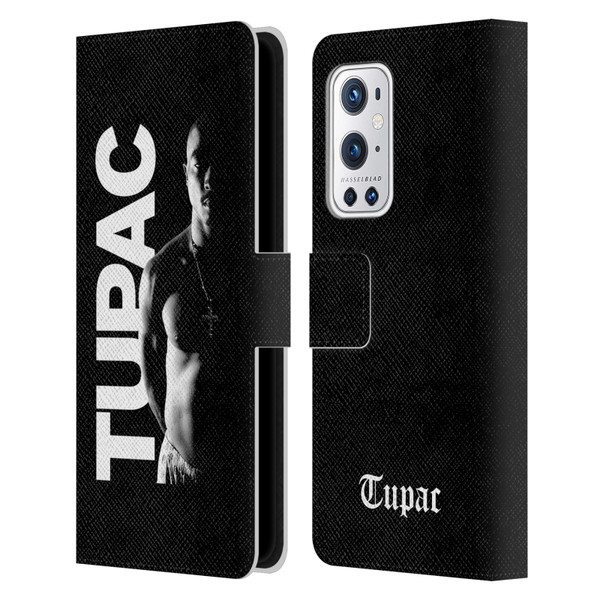 Tupac Shakur Key Art Black And White Leather Book Wallet Case Cover For OnePlus 9 Pro