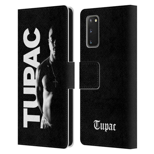 Tupac Shakur Key Art Black And White Leather Book Wallet Case Cover For Samsung Galaxy S20 / S20 5G