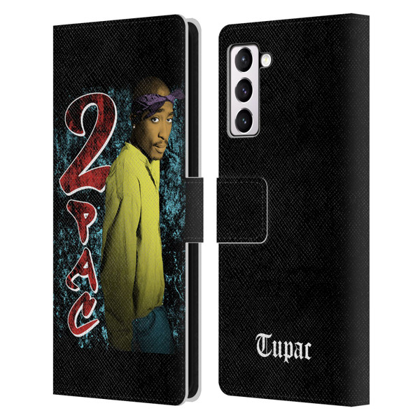 Tupac Shakur Key Art Vintage Leather Book Wallet Case Cover For Samsung Galaxy S21+ 5G