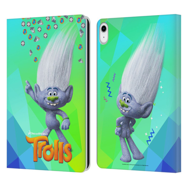 Trolls Snack Pack Guy Diamond Leather Book Wallet Case Cover For Apple iPad 10.9 (2022)