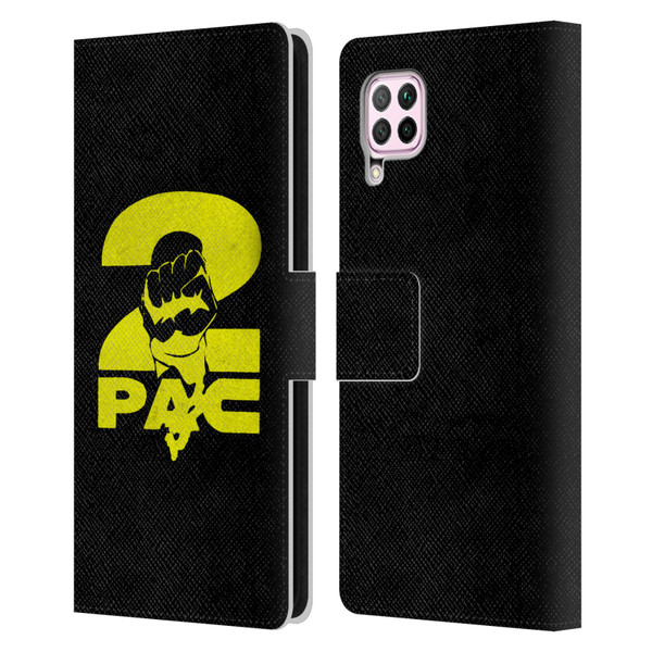 Tupac Shakur Logos Yellow Fist Leather Book Wallet Case Cover For Huawei Nova 6 SE / P40 Lite
