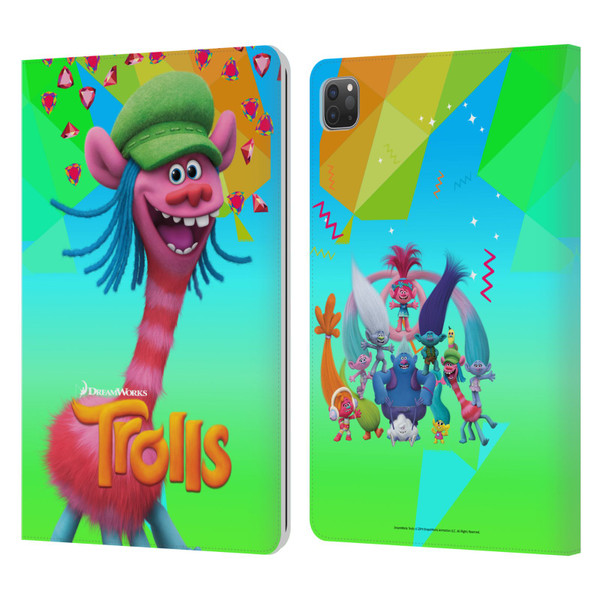 Trolls Snack Pack Cooper Leather Book Wallet Case Cover For Apple iPad Pro 11 2020 / 2021 / 2022