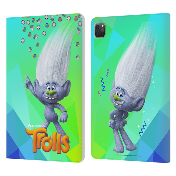 Trolls Snack Pack Guy Diamond Leather Book Wallet Case Cover For Apple iPad Pro 11 2020 / 2021 / 2022
