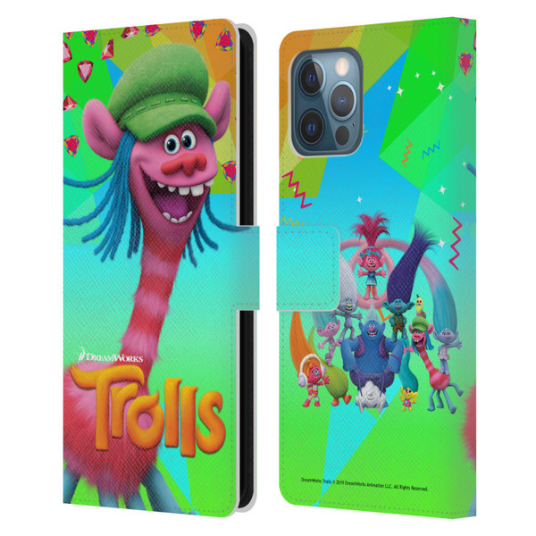 Trolls Snack Pack Cooper Leather Book Wallet Case Cover For Apple iPhone 12 Pro Max
