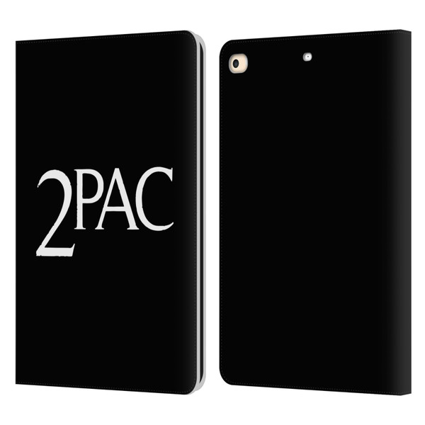 Tupac Shakur Logos Serif Leather Book Wallet Case Cover For Apple iPad 9.7 2017 / iPad 9.7 2018