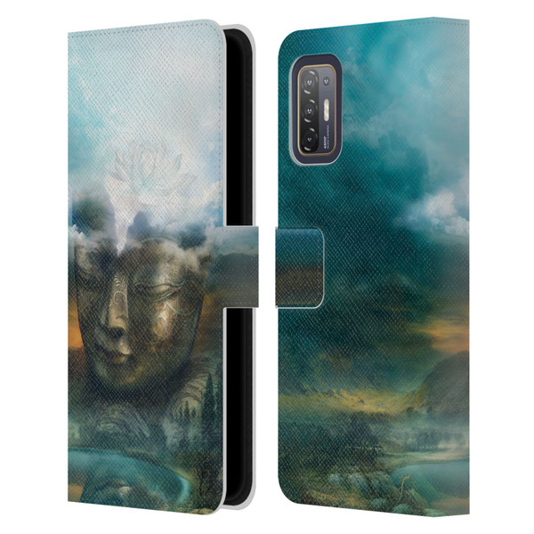 Duirwaigh God Buddha Leather Book Wallet Case Cover For HTC Desire 21 Pro 5G