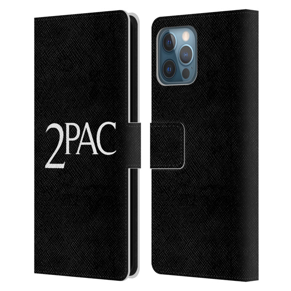 Tupac Shakur Logos Serif Leather Book Wallet Case Cover For Apple iPhone 12 Pro Max