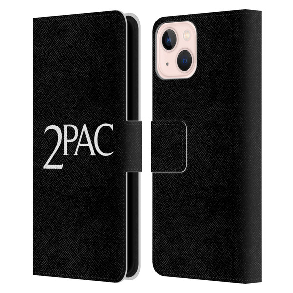 Tupac Shakur Logos Serif Leather Book Wallet Case Cover For Apple iPhone 13