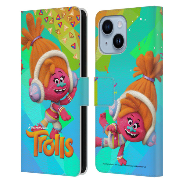 Trolls Snack Pack DJ Suki Leather Book Wallet Case Cover For Apple iPhone 14 Plus