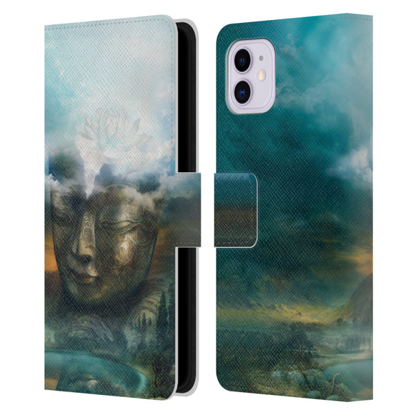 Duirwaigh God Buddha Leather Book Wallet Case Cover For Apple iPhone 11