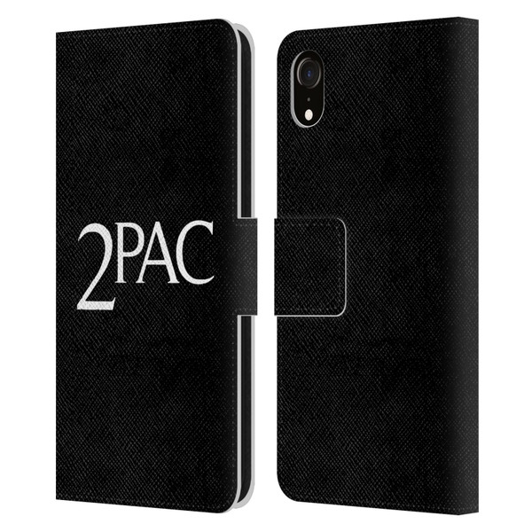 Tupac Shakur Logos Serif Leather Book Wallet Case Cover For Apple iPhone XR