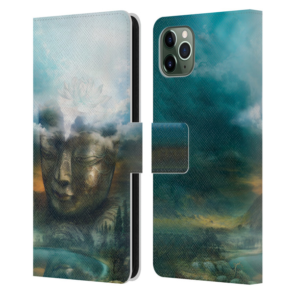 Duirwaigh God Buddha Leather Book Wallet Case Cover For Apple iPhone 11 Pro Max