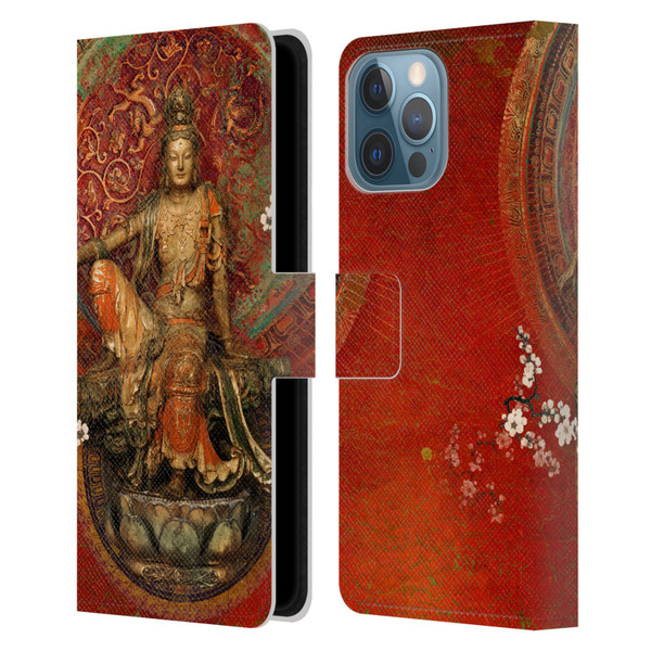 Duirwaigh God Quan Yin Leather Book Wallet Case Cover For Apple iPhone 13 Pro Max