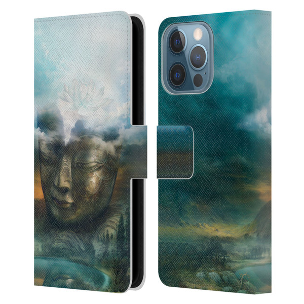 Duirwaigh God Buddha Leather Book Wallet Case Cover For Apple iPhone 13 Pro